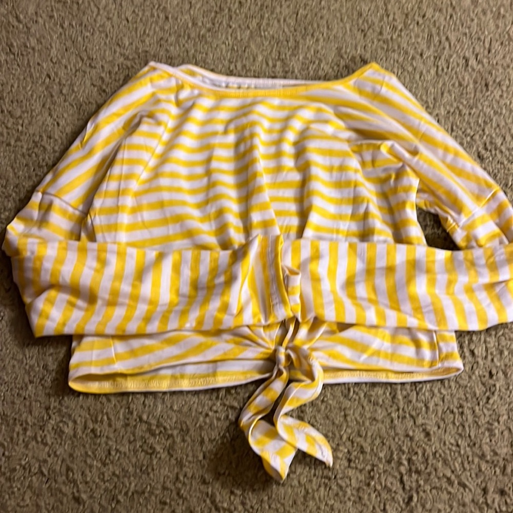 Ladies long sleeve crop top